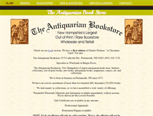 Tablet Screenshot of antiquarianbookstore.com